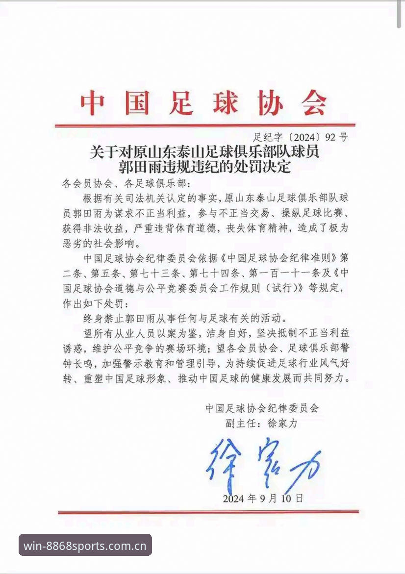 中国足协第三批禁足名单详解：17人终身禁赛，48人遭行业重罚